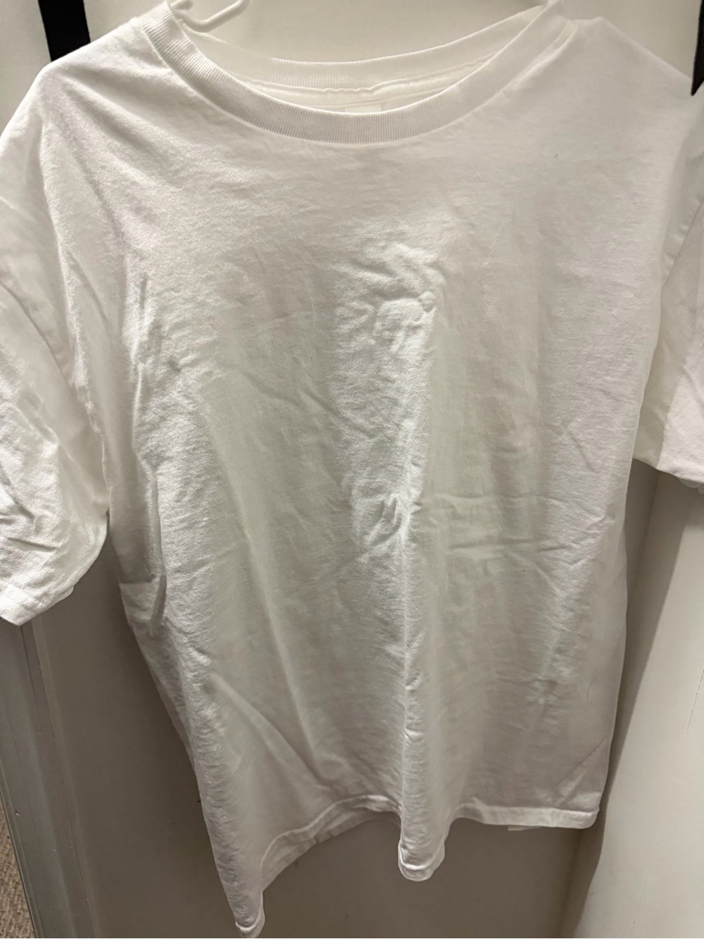 Hanes White Short Sleeve Crewneck Tee - Men